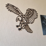 Полигональная картина "Орёл" от EWA - интерьерная деревянная сборная модель, настенный пазл