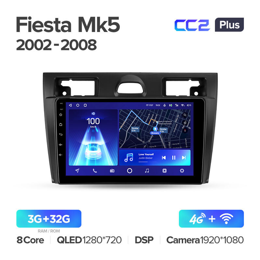 Teyes CC2 Plus 9"для Ford Fiesta 5 2002-2008