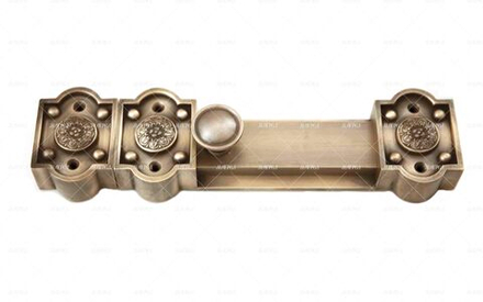 Засов дверной Храмовый большой 250х80 латунь