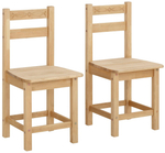 Обеденная группа стол и 6 стульев Индра из натурального дерева, бейц/масло