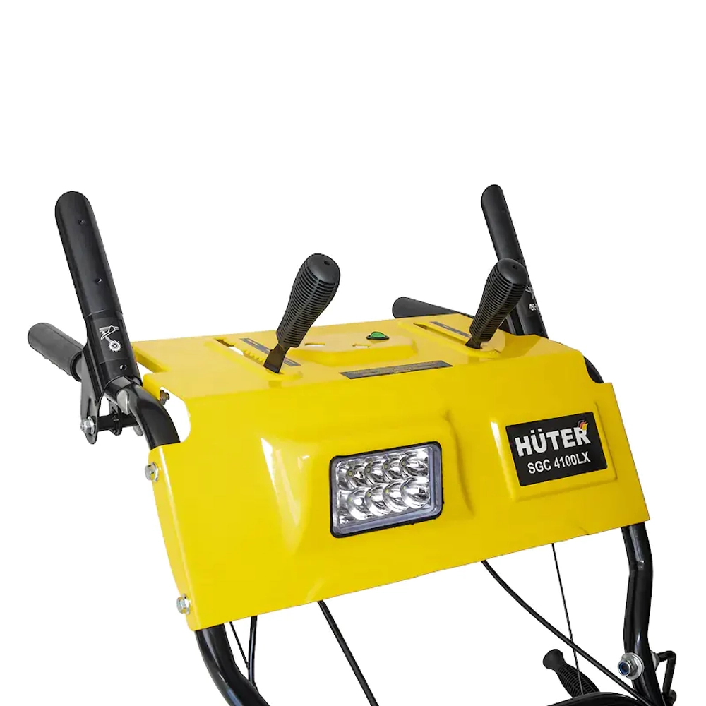 HUTER SGC 4100LX бензиновый снегоуборщик 7 л.с, ковш 68 см, выброс 15 м, 6 вперед/2 назад 70/7/26