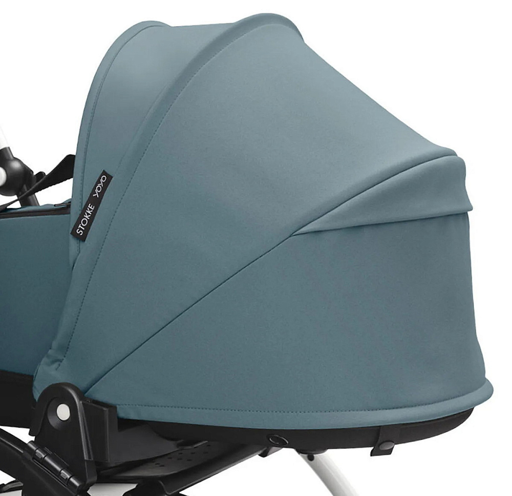 Коляска Stokke YOYO3 Newborn Shell рама чёрная Black 2 в 1 Aqua