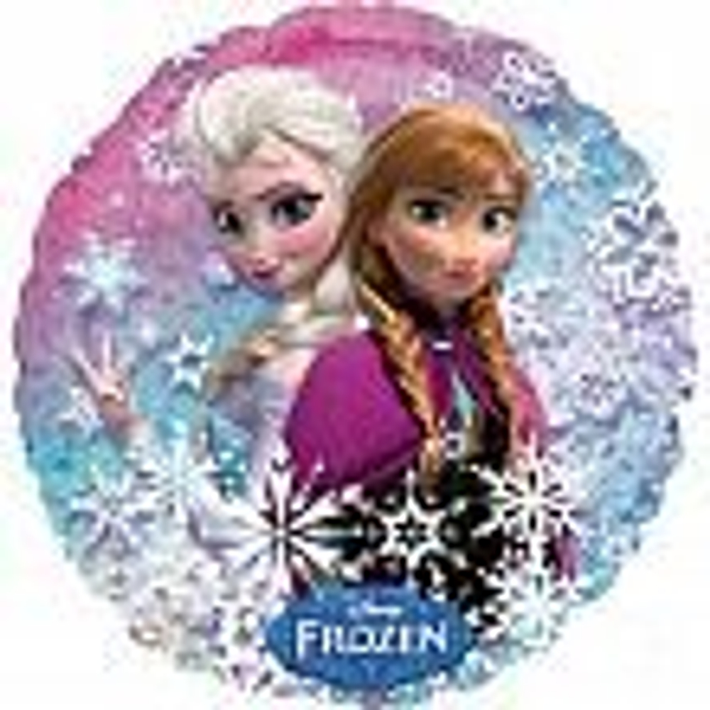 A 18 Круг Холодное сердце Голография / Frozen Holographic S60 / 1 шт /, Фольгированный шар Ж026