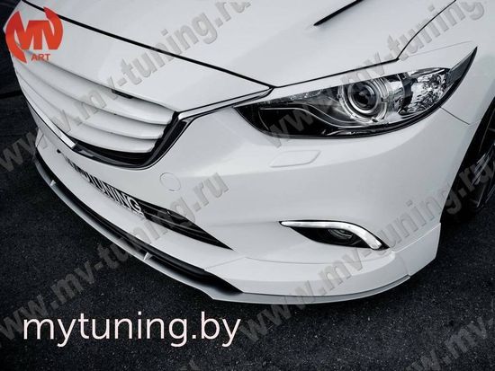 Сплиттер №1 под клыки переднего бампера SkyActivSport для Mazda 6