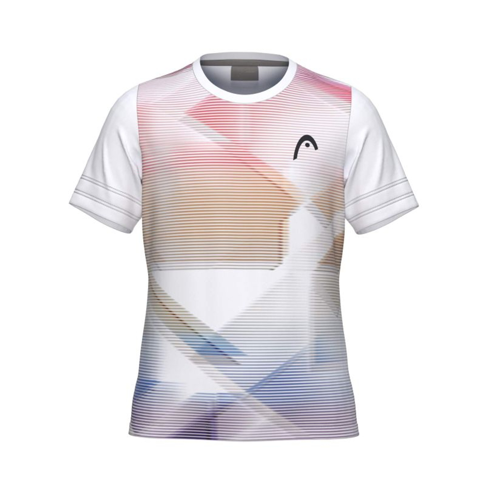 Футболка для девочки Head Girls Tie-Break II- white/print