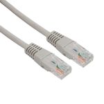 Шнур коммутационный патч-корд U/UTP RJ45-RJ45, CAT 5e, LSZH серый, 1м REXANT