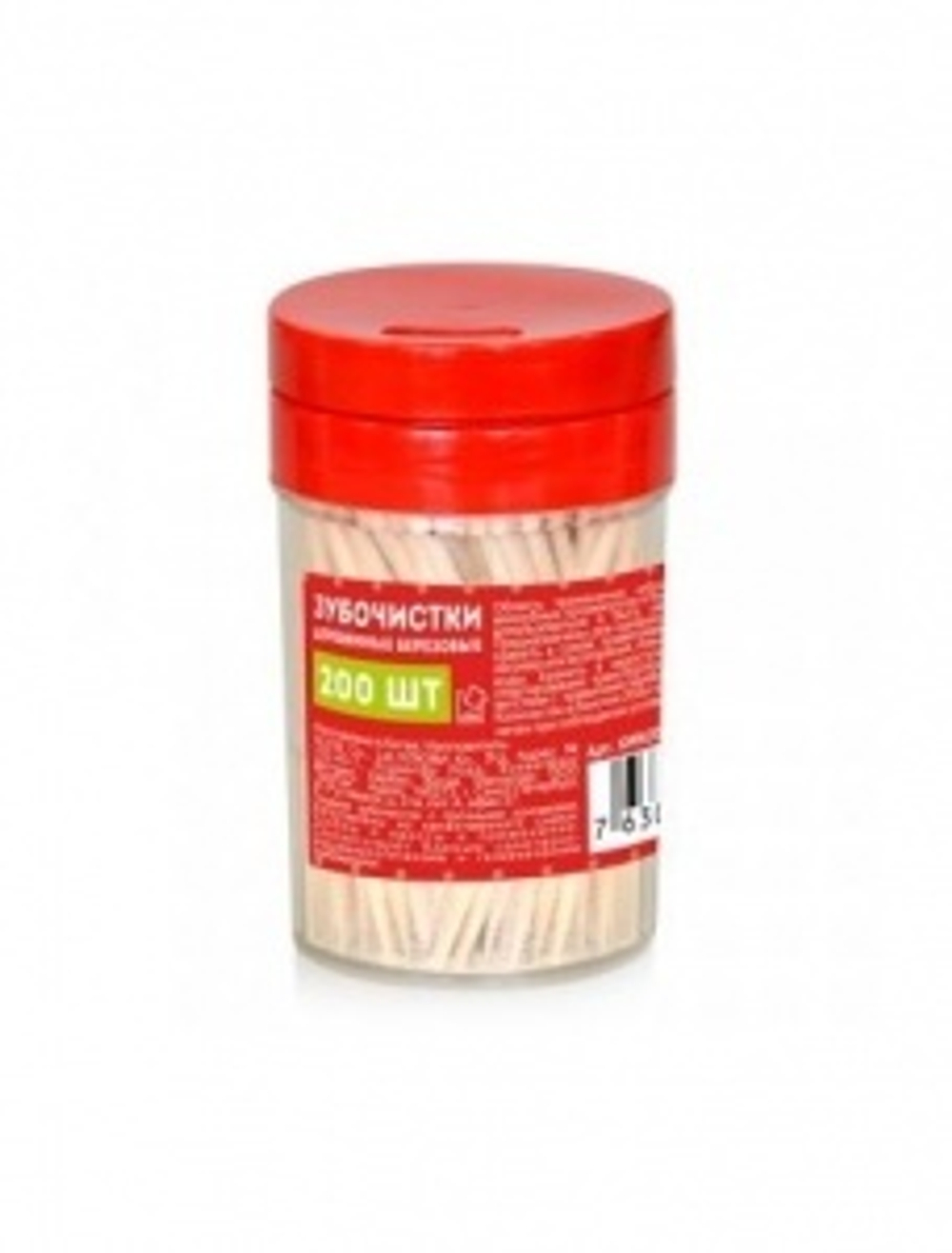 Зубочистки в пластик.баночке /200шт
