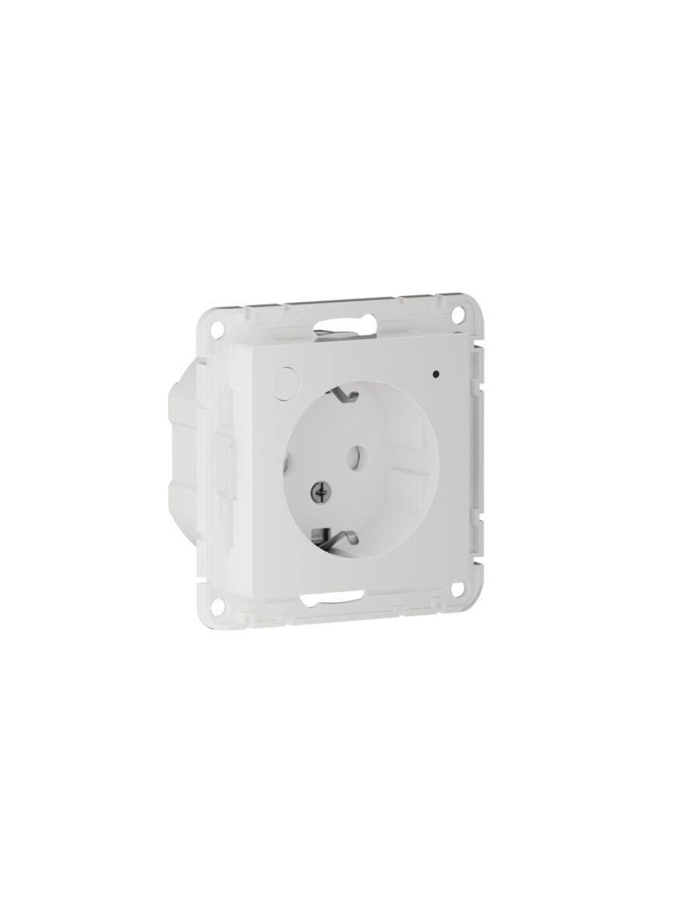 Розетка AtlasDesign Smart 16А L+N с заземл. защ. шторки Zigbee механизм бел. SE ATN000145Z