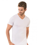 Футболка мужская 1004 (V) БЕЛАЯ
