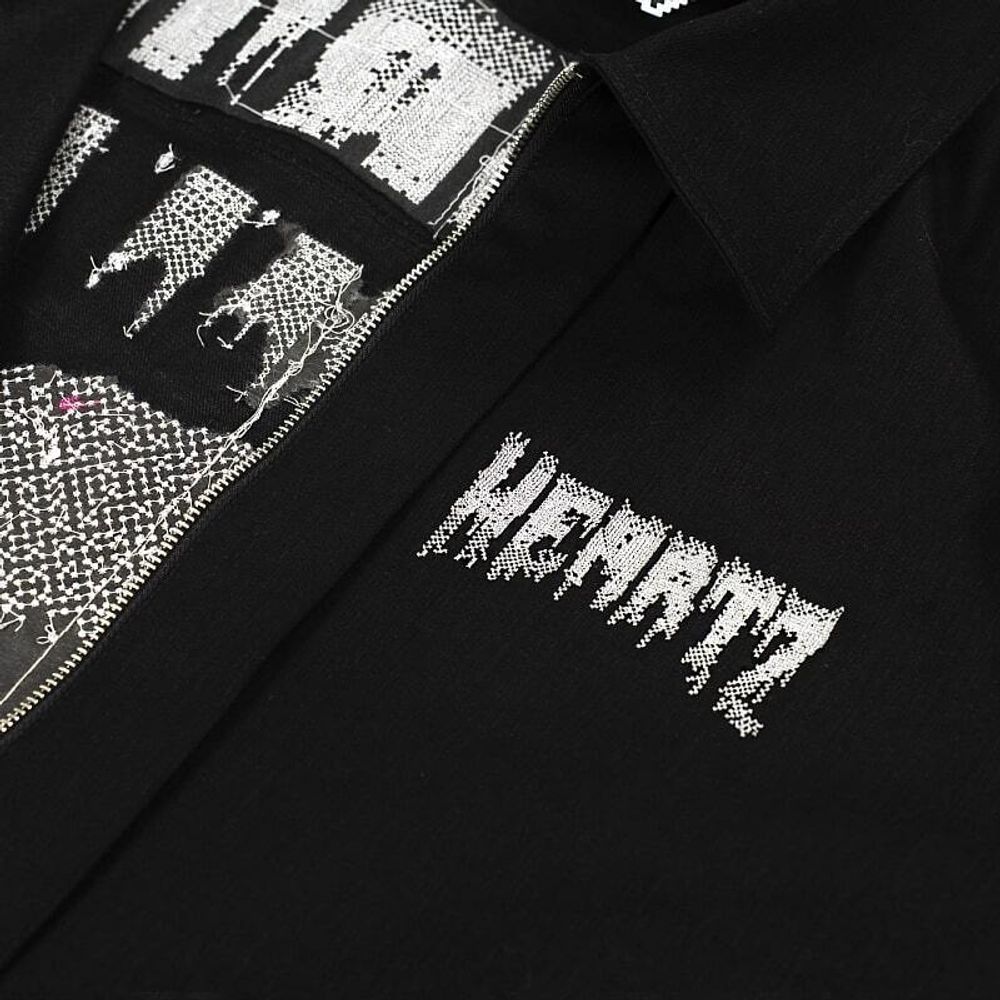 Купить Куртка Heartz Джинсовка The Warning Assymetrical Черная Куртка Heartz Джинсовка The Warning Assymetrical Черная