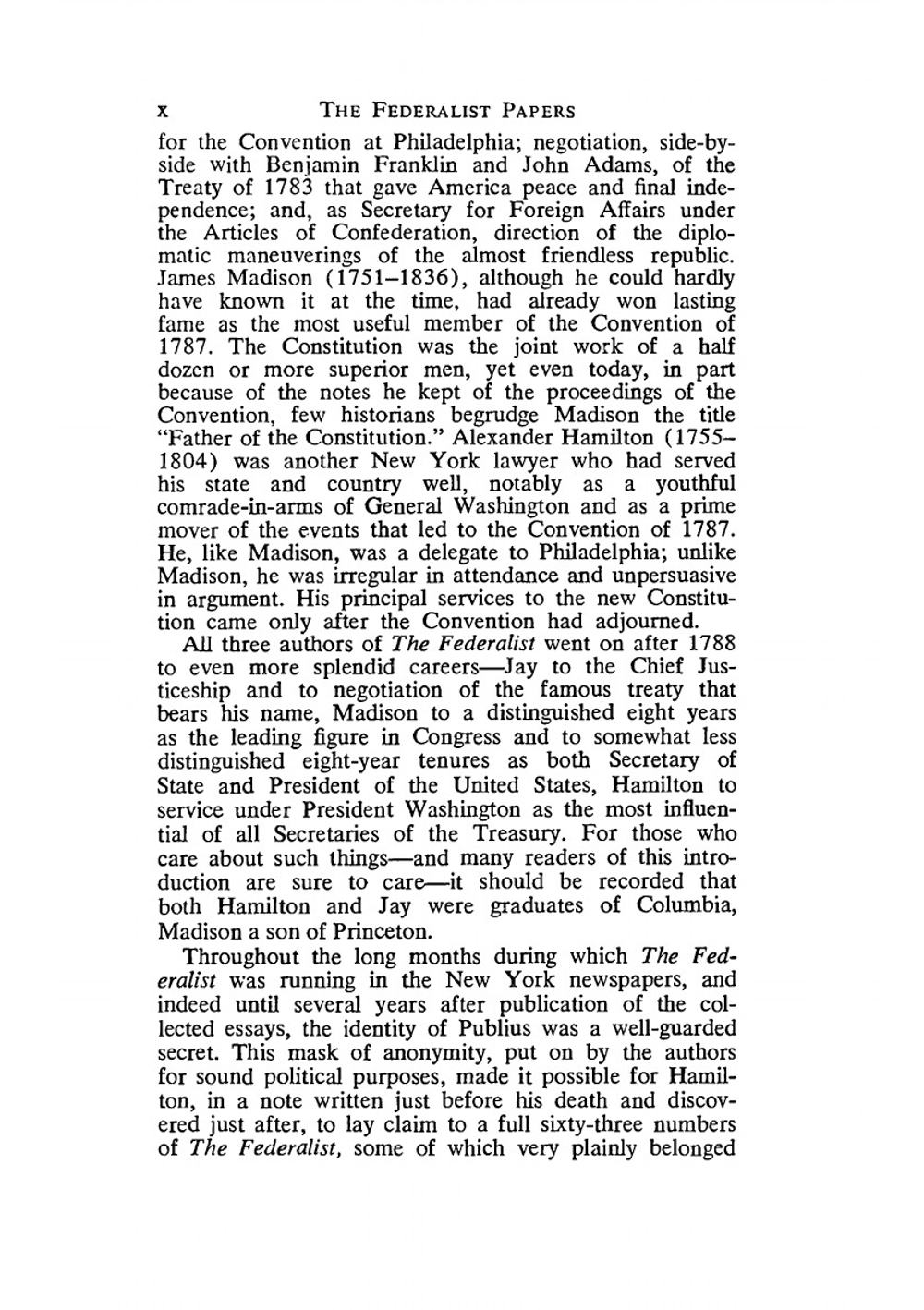 The Federalist Papers | Hamilton Alexander; Madison James; John Jay