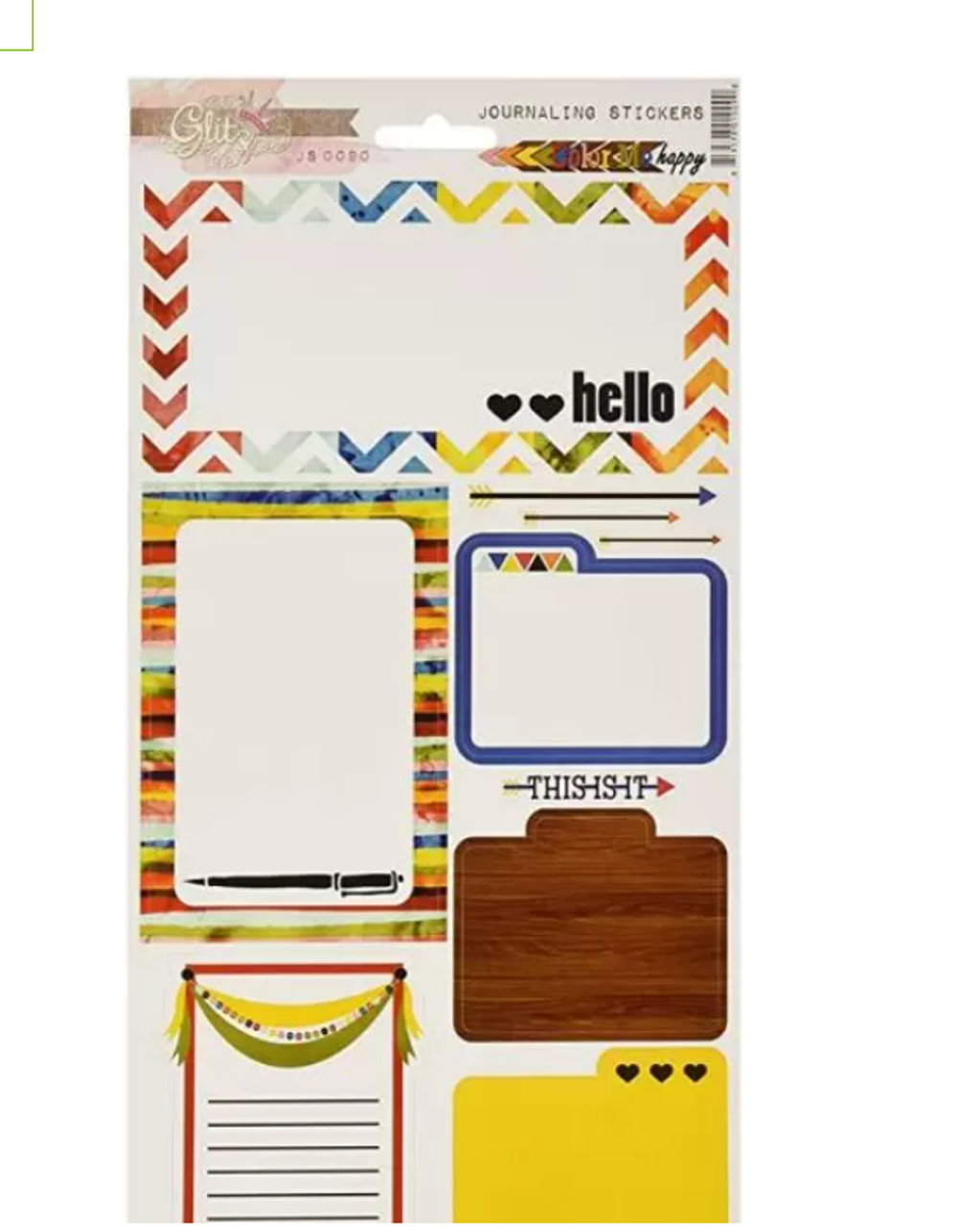 Стикеры 15*27см GLITZ COLOR ME HAPPY JS0090