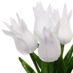 Цветы искусственные «Natur» 37см Тюльпаны 7шт белые