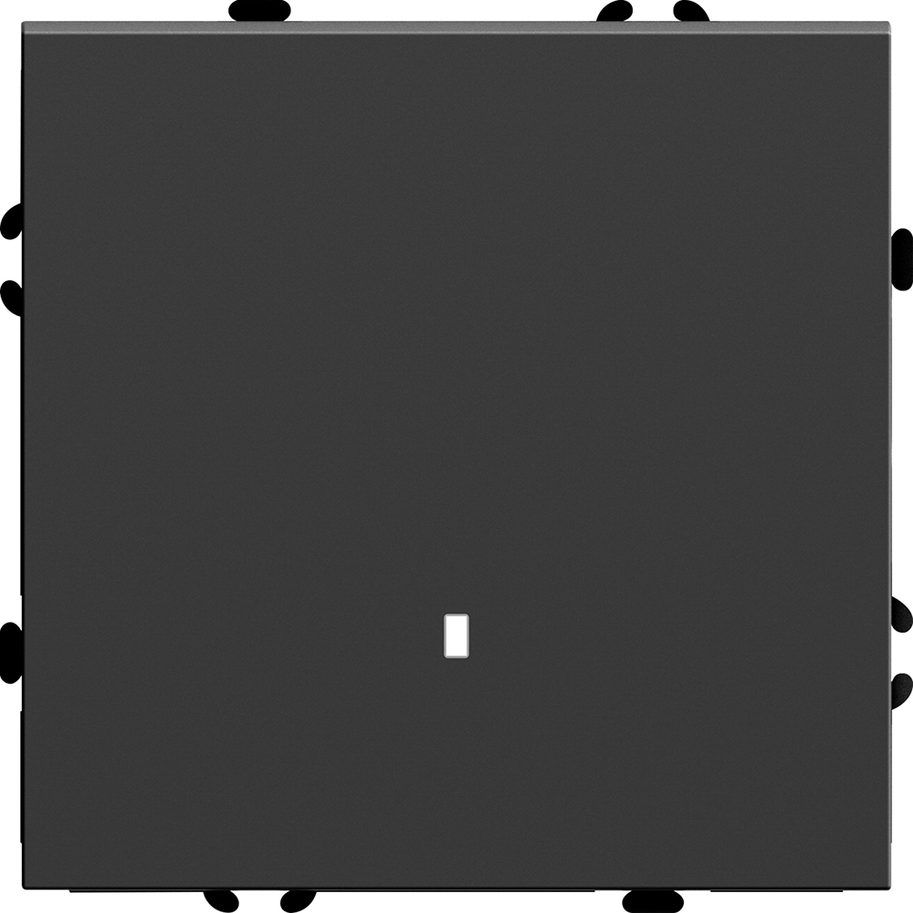 Выключатель 1-клавишный c индикатором (механизм), STEKKER, 250В, 10А, серия Эмили, RSW10-5101-05, черный уголь, soft touch 49837