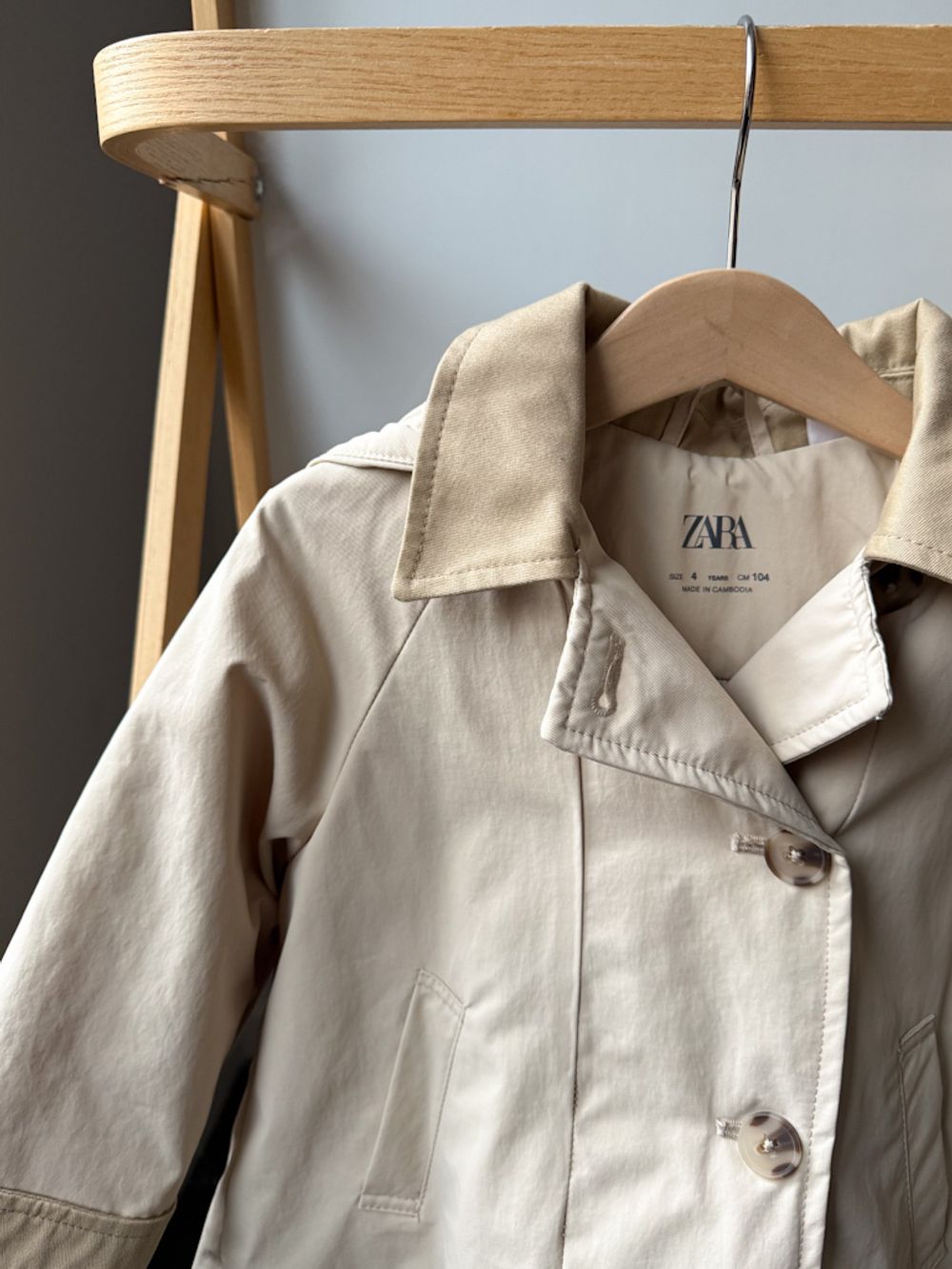 Хлопковый плащ Zara, 104