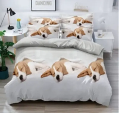 Постельное белье Евро полисатин Павлайн Бигль