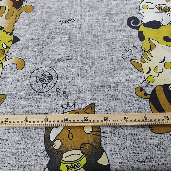 Поплин &quot;Мурлыка&quot; | ш.220 см | 115 г/м² | хлопок-100%