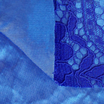 Ткань Кружево корд на трикотажной основе, 240 гр/м2, 150 см, электрик