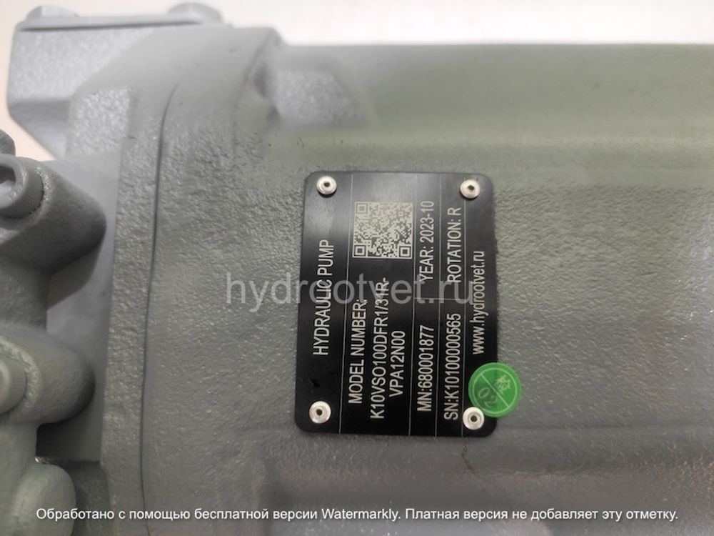 A10VSO100DFLR/31R-VPA12N00 - Насос аксиально-поршневой регулируемый с наклонной шайбой, рабочий объем 100 см3, DFLR = регулятор давления, расхода и мощности (при заказе указывается мощность электродвигателя, в величине крутящего момента), номинальное давление 280 бар