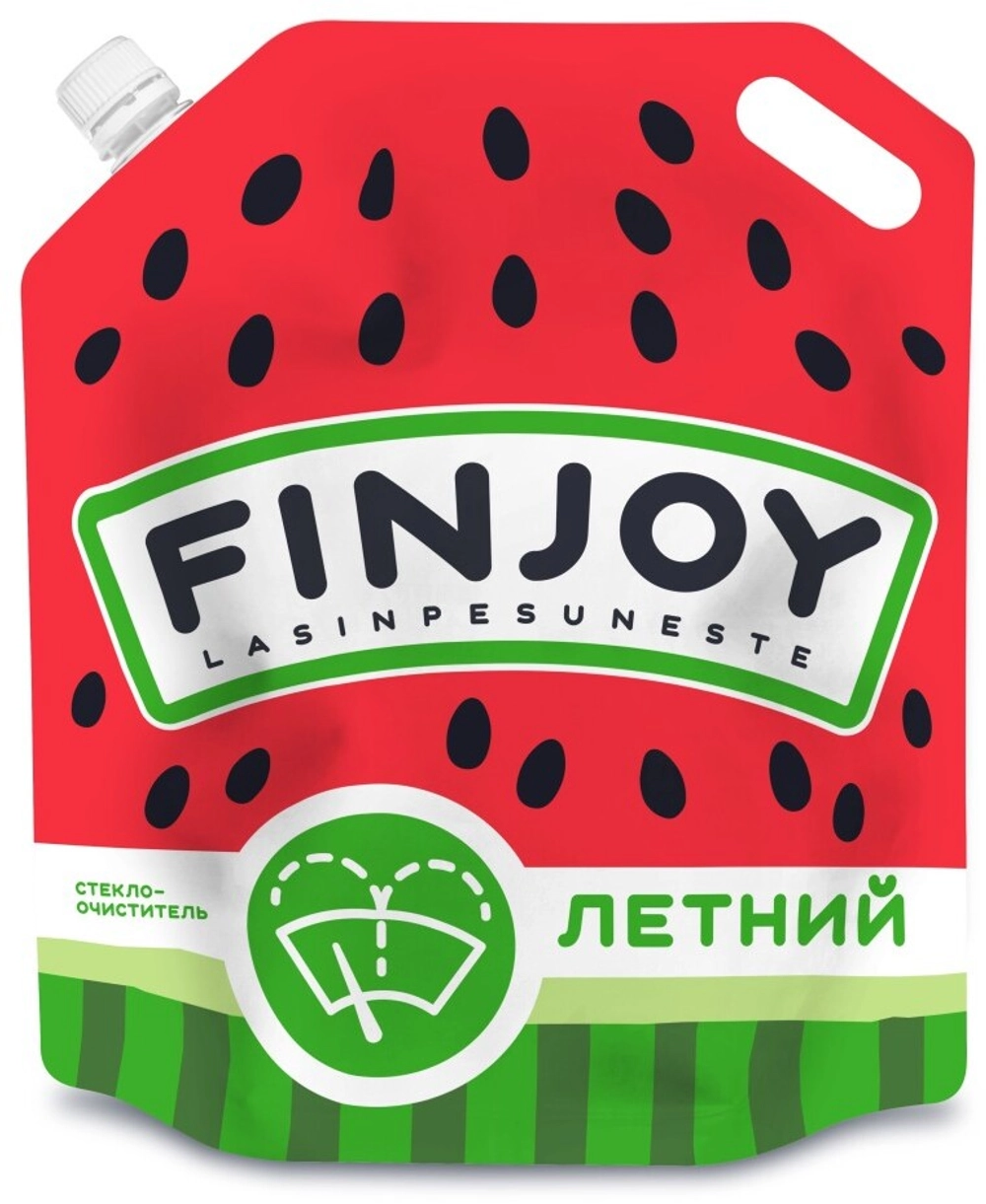 Жидкость стеклоомывающая летняя FIN JOY FRUITY арбуз 4л