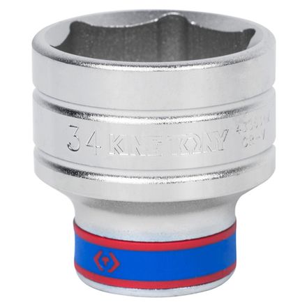 Цена на KING TONY (433534M) Головка торцевая стандартная шестигранная 1/2", 34 мм