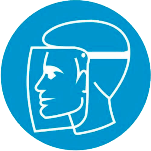 М08 "Работать в защитном щитке"