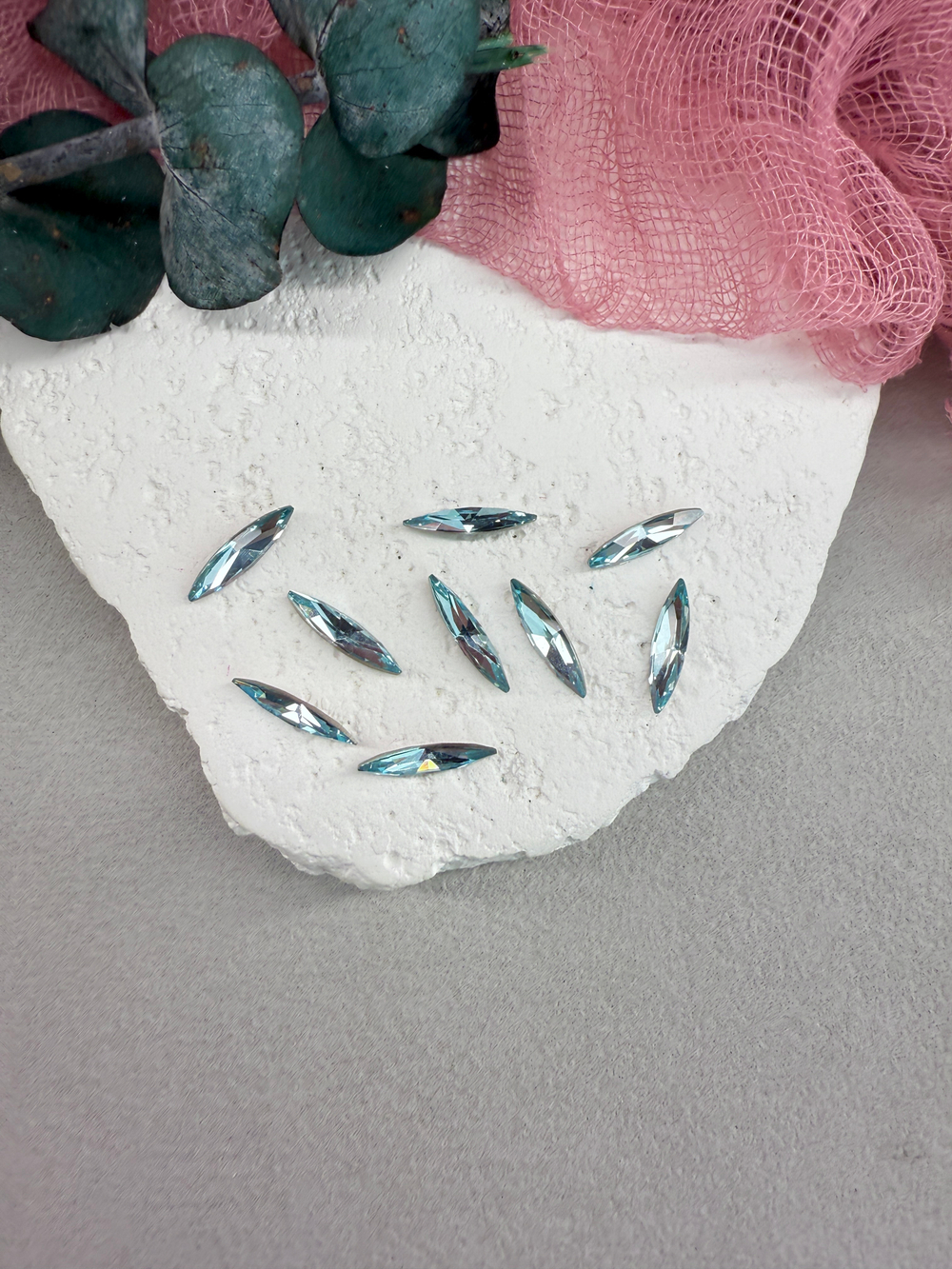 Наветт Navette spfinx 15*4 мм, Aquamarine