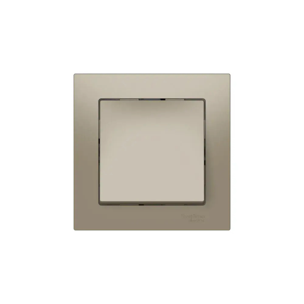 ATLASDESIGN 1-клавишный ВЫКЛЮЧАТЕЛЬ, сх.1, 10АХ, в сборе, быстрозажим. клем., ШАМПАНЬ