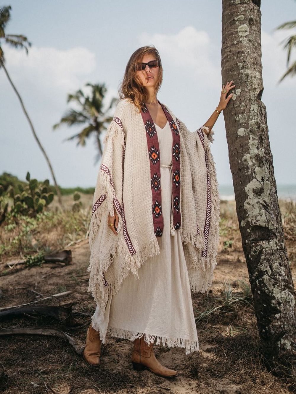 Берберское пончо-накидка