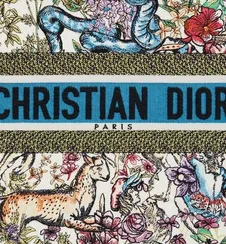 Сумка Dior Book Tote, модель среднего формата белый