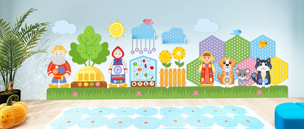 Декоративно-развивающая панель "Репка"