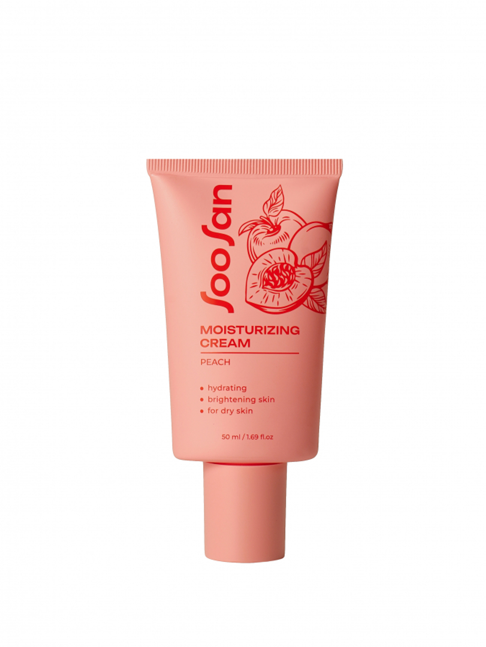 SOOSAN Moisturizing cream with Peach Увлажняющий крем для лица с экстрактом персика 50мл