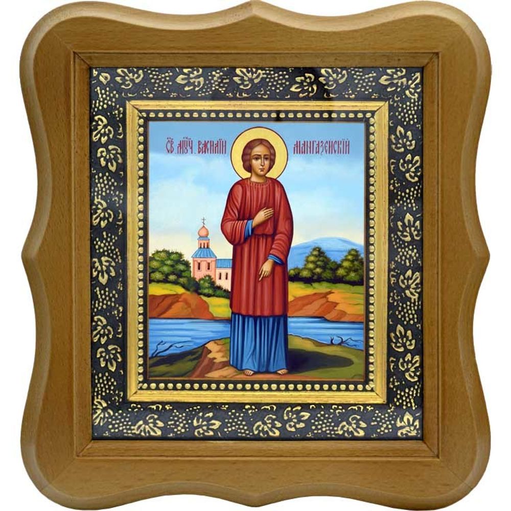 Василий Мангазейский мученик. Икона на холсте.