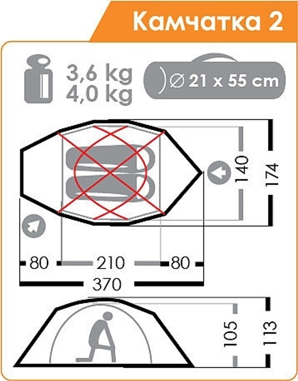ЭКСТРЕМАЛЬНАЯ ПАЛАТКА NORMAL КАМЧАТКА 2