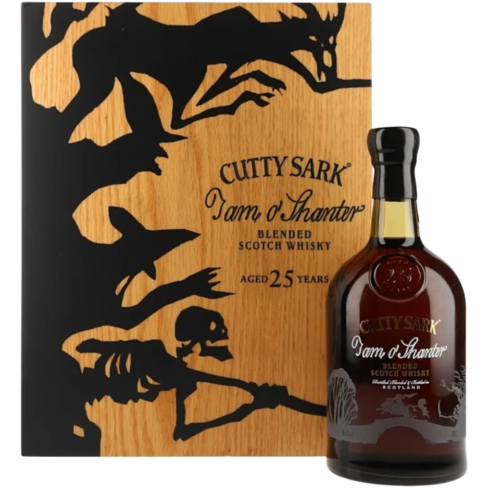 Виски Cutty Sark Tam O'Shanter 25 Y.O. 0,7 л. В деревянном ящике