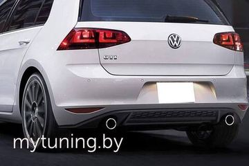 Диффузор заднего бампера V.2 для VW GOLF 7 2012-2016