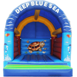 Коммерческий надувной батут "Синее море" с крышей