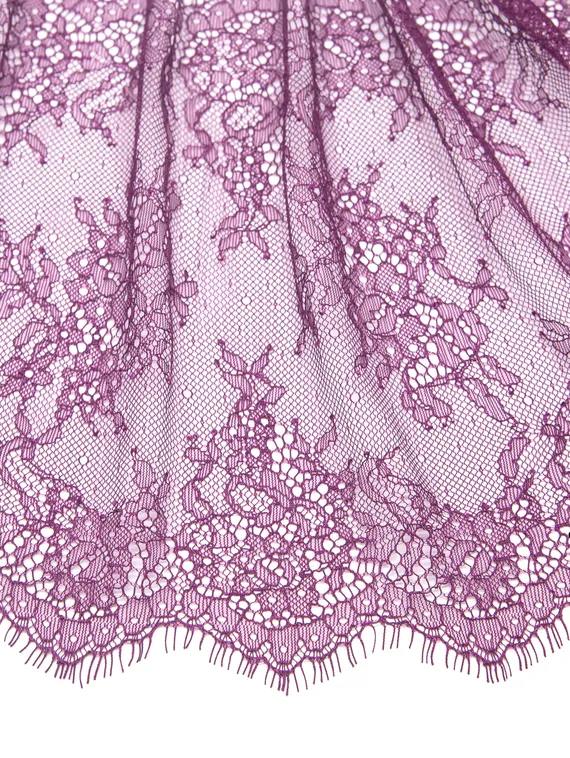 01-11 ОПТ Кружево шантильи 23 см, слива 076