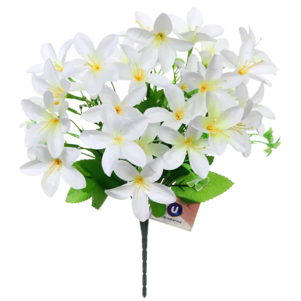 Искусственные цветы «Колокольчики» 40см белые