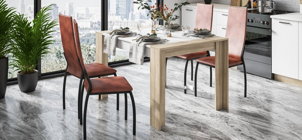 Стул АСТИ Табак, черный