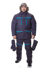 Соболь костюм для рыбалки GRAYLING, зимний -35, графит