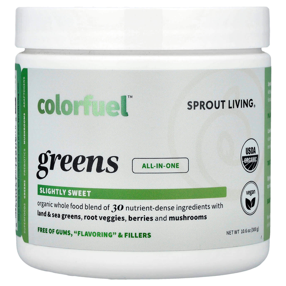 Sprout Living, Colorfuel ™ Greens, 300 г (10,6 унции)