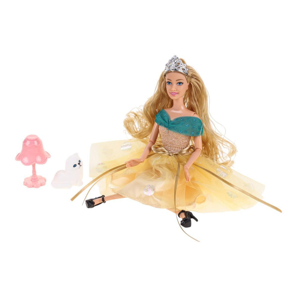 Кукла модель София gold 29см. руки и ноги сгиб, с аксесс, коробка SG-03-KB (Карапуз)