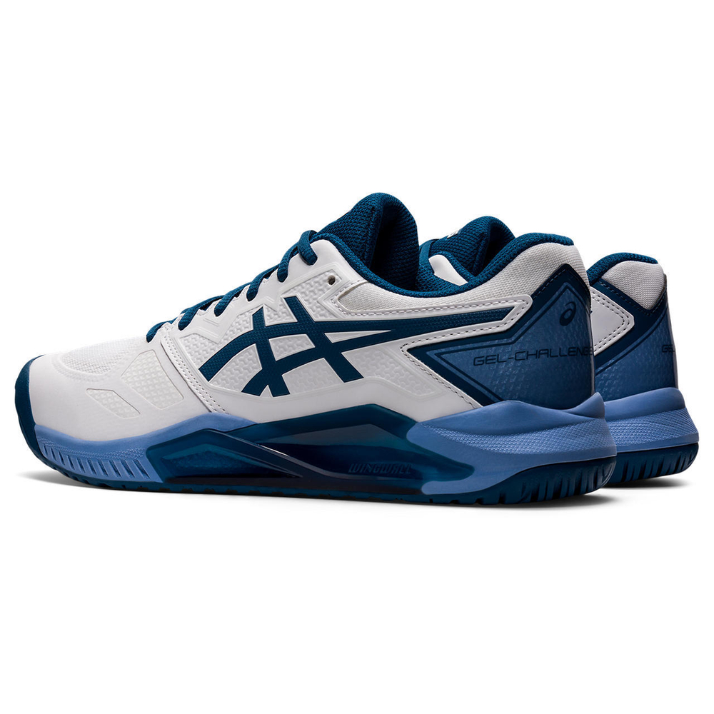 Мужские кроссовки теннисные Asics Gel-Challenger 13 - white/light indigo