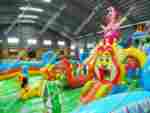 Коммерческий надувной батут "Парк развлечений" 18*8*8 м