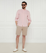 Льняная рубашка H-LIAM-BD-E-C1-243 BOSS BLACK - пудро-розовый(50522592)