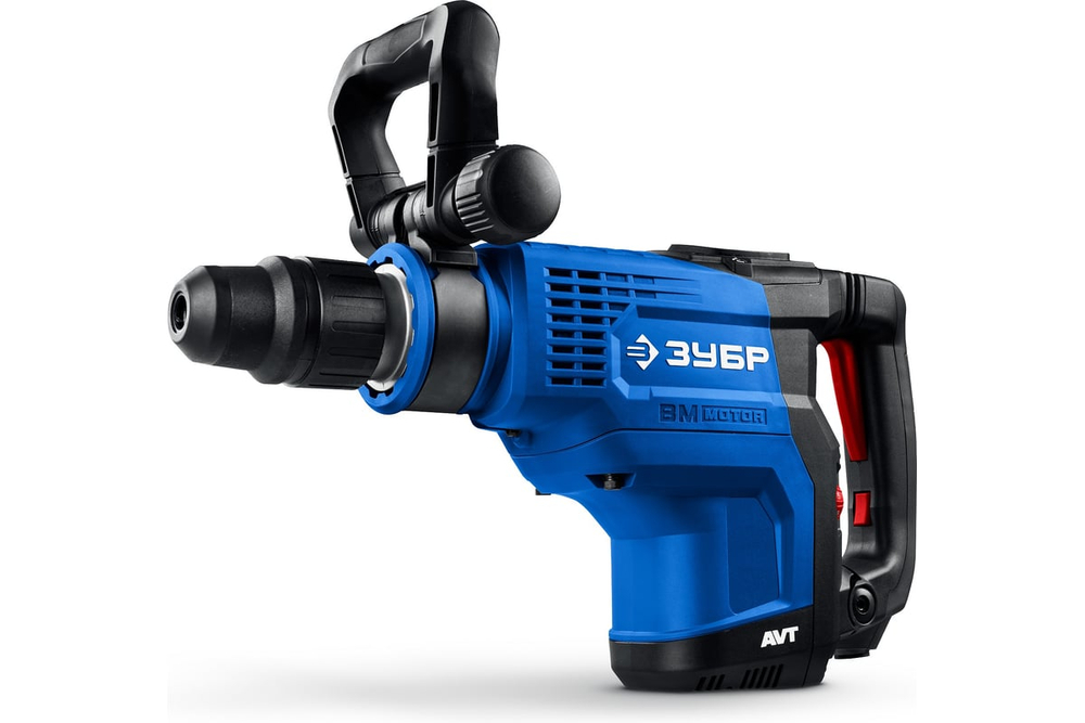 ЗУБР 48 мм, 1400 Вт, АВТ, бесщеточный перфоратор SDS-Max, Профессионал (ЗПМБ-48-1400 ЭВ)