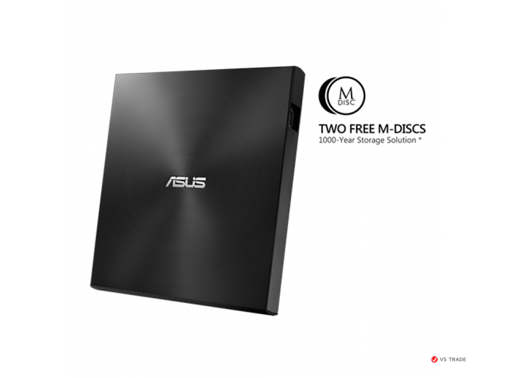 Внешний DVD-привод ASUS SDRW-08U7M-U/BLK/G/AS ultra-slim portable 8X DVD burner, Black