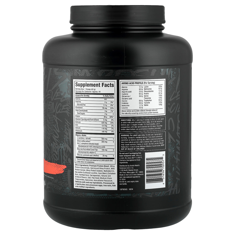 MuscleTech, Nitro-Tech® Ripped, постный протеин и снижение веса, со вкусом ванильного крема, 1,81 кг (4 фунта)