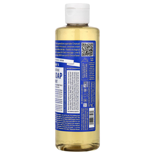 Dr. Bronner's, кастильское магическое мыло 18 в 1, перечная мята, 237 мл (8 жидк. унций)